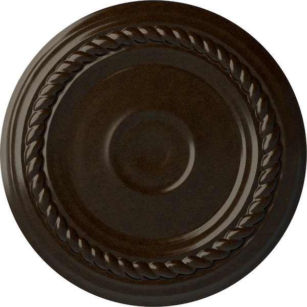 Ekena Millwork Small Alexandria Ceiling Medallion (Fits Canopies up to 4 5/8"), 7 7/8"OD x 3/4"P, Bronze CM07ALBZS - main